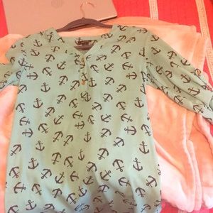 Dressy blouse ( color: Blue-green mixed color)